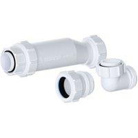 Balterley Basin Waste Trap for Furniture Basins Easy Fit, 54mm x 54mm - White