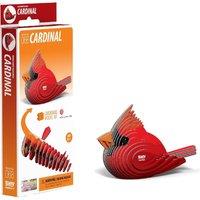 Eugy Cardinal 068 3D Cardboard Model Construction Kit in Red