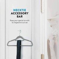 PAWNORA Clothes Space Saving Hangers grey 40x Hangers