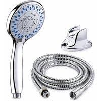 PAWNORA Shower Head Set Universal Multi Function in Silver