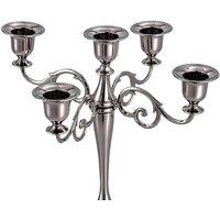 NESTLUNE Black Vintage Candle Holder 5 Arm Metal Candelabra | Size: 100 cm x 15 cm