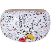 NESTLUNE Coffee Inflatable Air Sofa Chair Lounger Blow up Bean Bag Outdoor in Brown