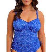 Fantasie Women's Punta Mita Twist Front Tankini Top in Blue | Size: 38FF