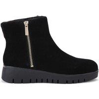 Carvela Women's 'Bello Zip Ankle' Suede Boots in Black | Size: 4