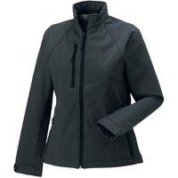JERZEES Women's Water Resistant & Windproof Soft Shell Jacket in Dark Grey | Size: 2XL