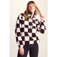 TOG24 Women's 'Sara' Sherpa Fleece Zip Neck in Purple | Size: 16