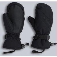 Animal Women's 'Track' Waterproof Breathable Insulated PrimaLoft Snow Ski Mittens in Jet Black | Size: Medium