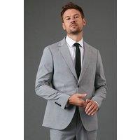 Burton Men's Light Grey Slim Fit Essential Suit Jacket | Size: 38S