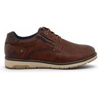 Infinity Leather Men's Mustang Faux Leather Casual Outdoor Shoes - M0031004 in Brown | Size: 9