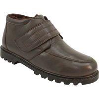 Chums Men's Leather Touch Fasten Boot in Brown | Size: 8