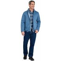 Pegasus Men's Sherpa Lined Fleece Jacket Warm Winter Jacket with Zipper Pockets in Blue | Size: Large