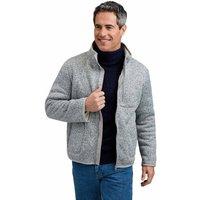 Pegasus Men's Sherpa Lined Fleece Jacket Warm Winter Jacket with Zipper Pockets in Grey | Size: XL