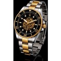 VON BREYER Men's Mens Watches Navigator Automatic Skeleton Watch Black Dial