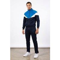 AARHON Men's Mens Navy With Colour block Tracksuit | Size: XL