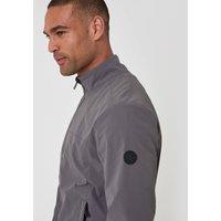 threadbare Men's Showerproof Ripstop Harrington Jacket in Grey | Size: 2XL