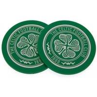 Celtic FC Crest Coaster Set Pack of 2 in Green