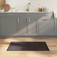 Berkfield Home Rug Rectangular Dark Brown60x100 cm Bamboo in Brown | Size: Medium