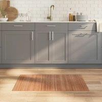 Berkfield Home Rug Rectangular Nature 60x100 cm Bamboo in Brown | Size: Medium