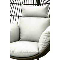 Homescapes Luxury Soft Waterproof Egg Chair Cushion Swing Chair Garden Seat in Natural