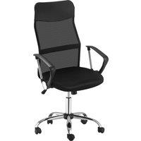 HOMCOM Executive Office Chair High Back Mesh Back Seat Desk Chairs in Black