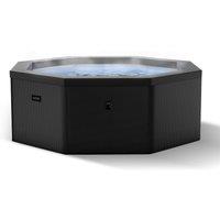 Wave Spas Wave Como 6-Person Foam Hot Tub with Integrated Heater & 90 Jets in Charcoal
