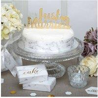 KDMD Scripted Just Married Gold Cake Topper