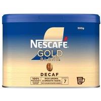 Nescafe Gold Blend Decaff Instant Coffee Granules 500g in Brown