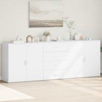 Berkfield Home Sideboards 3 pcs White Engineered Wood