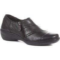 Pavers Women's Handmade Leather Shoes in Black | Size: 7