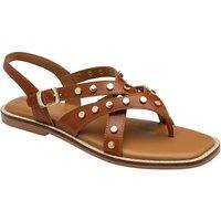 Ravel Women's 'Myton' Leather Flat Sandals in Tan | Size: 5
