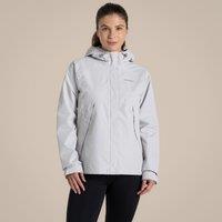 Craghoppers Women's Ossus Waterproof Shell Jacket in Light Grey | Size: 20