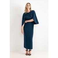 Phase Eight Women's Michelle Embellished Cape Dress in Teal | Size: 16