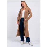 Kettlewell Women's Seraphina Longline Cardigan in Camel | Size: 12
