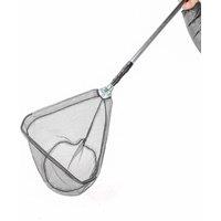 Kelvenix 2.1M Telescopic Fishing Landing Net Foldable in Black | Size: 0-12 m