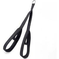 NESTLUNE Tricep Pull Down Rope Bicep Push Multi Gym Machine Cable in Black | Size: 0-12 m