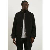 Burton Men's Black Funnel Neck Wool Blend Coat | Size: Medium