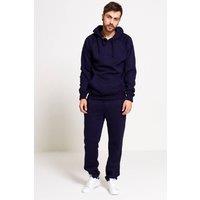 AARHON Men's Mens Oversized Pullover Hoodie & Cuffed Joggers Set in Navy | Size: Small