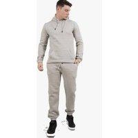 AARHON Men's Mens Oversized Pullover Hoodie & Cuffed Joggers Set in Grey | Size: Small