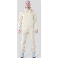 AARHON Men's Mens Oversized Pullover Hoodie & Cuffed Joggers Set in Cream | Size: Medium