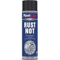 Plastikote Rust Not Spray Gloss Black 500Ml