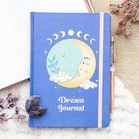Uniqueful The Moon Dream Journal with Amethyst Pen in Blue | Size: 1 Pack