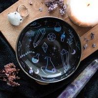 Uniqueful Crystal Witch Trinket Dish in Black | Size: 1 Pack