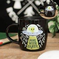 Uniqueful Heat Change UFO Mug in Black | Size: 1000ml