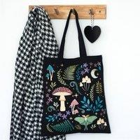 Uniqueful Dark Forest Print Polycotton Tote Bag | Size: 1 Pack