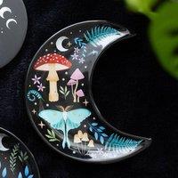 Uniqueful Crescent Moon Dark Forest Print Trinket Dish | Size: 1 Pack