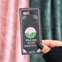 Uniqueful Which Witch Are You Spinning Pin Badge | Size: 1 Pack