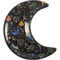 Uniqueful Midnight Bloom Crescent Moon Trinket Dish | Size: 1 Pack