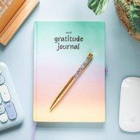 Uniqueful Multicoloured Gratitude Journal with Amethyst Pen | Size: 1 Pack