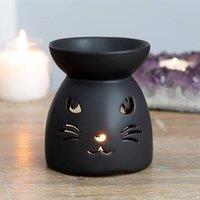 Uniqueful Black Cat Cut Out Oil Burner & Wax Warmer | Size: 1 Pack