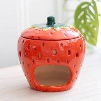Uniqueful Strawberry Oil Burner in Red | Size: 1 Pack